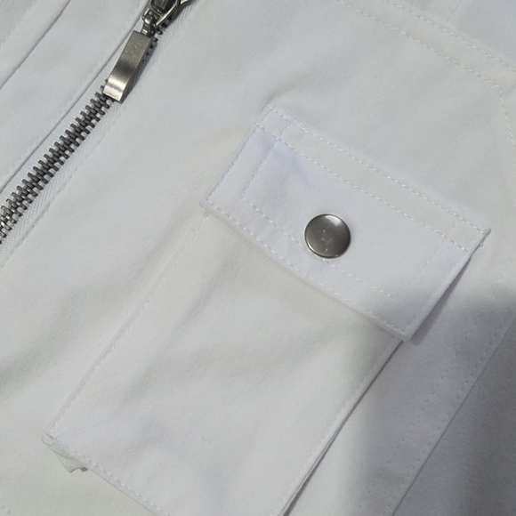 🔥🔥 2 For $5 Clearancd Cherokee White Utility Jacket 🔥🔥 - Picture 4 of 5